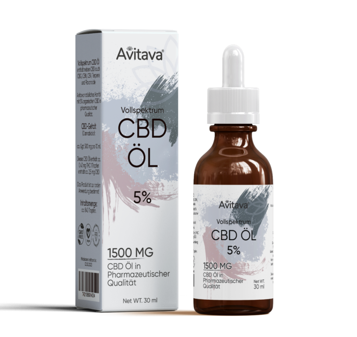 Avitava 5% CBD Öl im Vollspektrum 30 ml