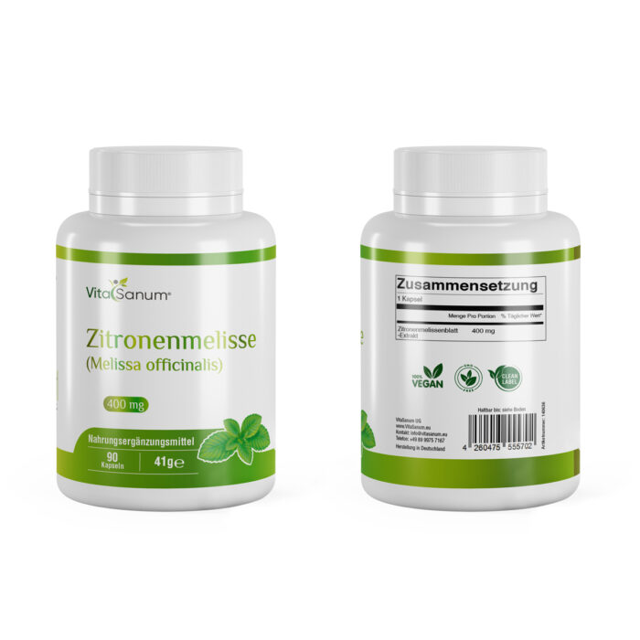 Zitronenmelisse (Melissa officinalis) 400 mg